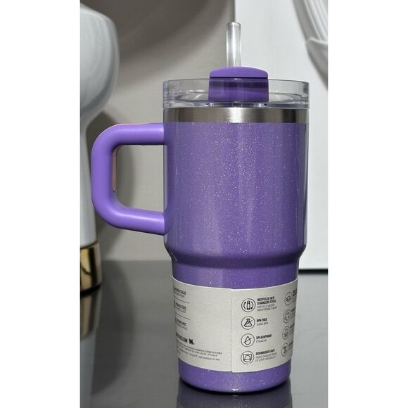 Stanley Quencher H2.0 FlowState 20oz Tumbler, PERIWINKLE SHIMMER - Picture 2 of 4